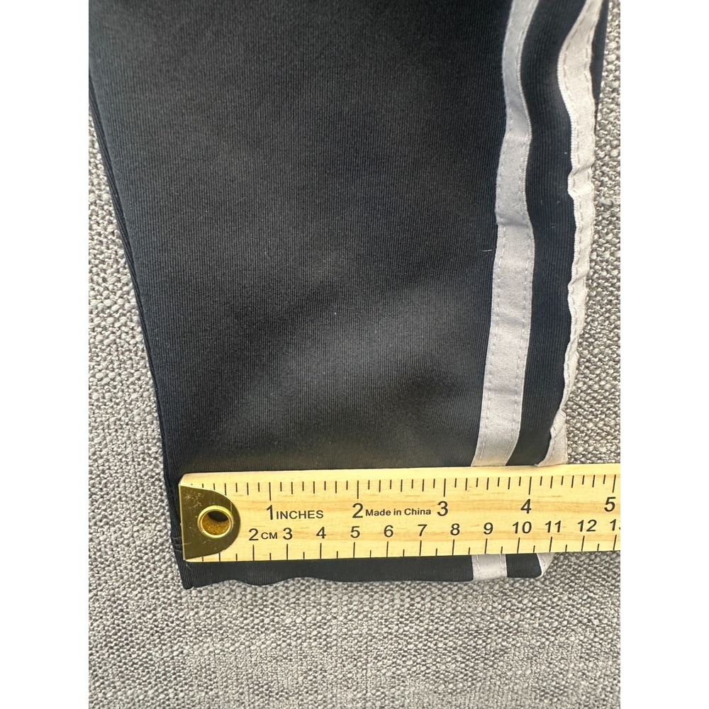 Adidas Aeroready Leggings Womens Large Black 3 Stripes High Rise Athleisure Yoga - Picture 9 of 16